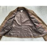 Sundance Catalog Wool Riding Jacket Blazer Brown Plaid Western Stud Collar Sz 6 Photo 8