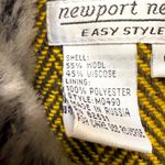 Newport News Wool Blend faux Fur Collar Midi Coat Size 6P Photo 11