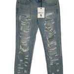 Pistola NWT Mid Rise Distressed Denim Jeans Slim Fit Women's Surf Side Size 27 Photo 0