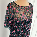 Moulinette Soeurs Anthropologie Floral Embroidered Mesh Tunic Dress Photo 5