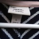 A New Day NWOT  striped long sleeve v-neck pullover sweatshirt women Size Large Photo 4