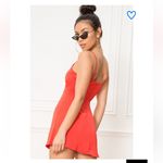 superdown Revolve  Evie tie front red mini dress medium Photo 1