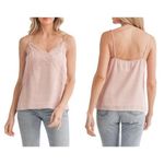 Lush Clothing 💕LUSH💕 Lace Trim V-Neck Camisole ~ Ballet Pink L NWT Photo 1