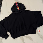 Free People Movement NWT Snow Flow Hoodie Women’s Small Black Logo Geo Stripe Photo 0