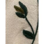 Vintage Jocomola de Sybilla Wool Embroidered Turtle neck Dress Beige Floral L Tan Size L Photo 4