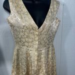 An Original by “Meg” Vintage 1970s Gold Brocade Dress See Measurements EUC Size M Photo 3