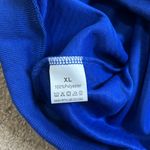 XL Royal Blue Quilted Geometric Textured Bomber Jacket Full Zip Photo 5