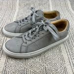 GREATS Royale Court Sneakers Gray Nubuck Leather Minimalist Low Top Casual Shoes Size 8.5 Photo 3