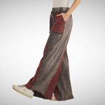 Sage + Fig Grunge Patch Plaid Wide Photo 1