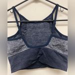 Tommy Hilfiger  Seamless Denim Blue High Neck Sports Bra Braltette SZ M Photo 4