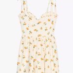 ZARA Orange Print Poplin Dress Photo 6