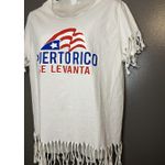 Fruit of the Loom Puerto Rico Se Levanta Shirt Womens Small Fringe Festival Graphic Tee Photo 2