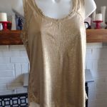 Sam Edelman gold shimmer sleeveless top Photo 0