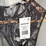 NWT SIMKHAI Vera Lace Trim Cowl Neck Dress Open Back Black Size 2 Photo 9