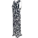 Ronni Nicole Floral Sparkly Maxi Dress Jersey Knit Holiday Special Occasion M/L Photo 2