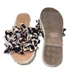 Ccocci Leopard Print Ruffle Slide Platform Espadrille Sandals 5.5 Photo 3