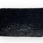La Regale Vintage 50’s:  LTD ♕ Silk Beaded Convertible Clutch Evening Bag ♕ Black Photo 2