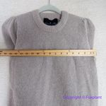 New! DESIGNER REMIX CHARLOTTE ESKILDSEN tyler Short Sleeve Wool Blend Sweater Gray Photo 5