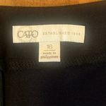 Cato Skirt 16 Black, Cream and Blue Patterned Front Panel Pencil Back Zipper Photo 2