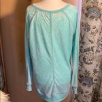Green Tea Burnout Yoga Long Sleeve Shirt Size Medium Blue Photo 1