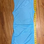 Wild Fable  Womens Blue Mesh Swim Cover Up Ruched Drawstring Dress Size Pool XS Photo 4