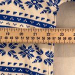 Lands' End Womans Mock Neck Size XL Fair Isle Nordic Snowflakes Winter Holiday Photo 10