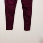 Levi's 535 Super Skinny Maroon Faux Leather Front Denim Pants Size 31 Photo 7