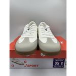 New J Sport Cecily Women’s Sneaker Suede White/Grey Low Top Shoes Size 8 US White Photo 1