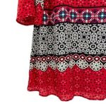 Takara Red Tunic Shift Dress Photo 3