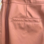 Anthropologie  BlankNYC Chelsea Pants Faux Leather Pleated Tapered Pink Size‎ 28 Photo 7