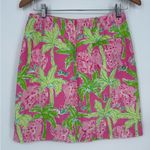 Lilly Pulitzer Straight & Pencil Skirt Multicolor Elephant Floral Womens Size 4 Photo 2