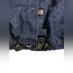 Almost Famous Dark Blue Jean Jacket with Bungee Tie Hem | Size XL Photo 5