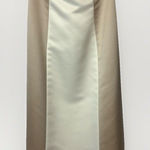 Jessica McClintock  Size 4 Strapless Y2K Prom Dress Colorblock Formal Beige White Photo 0