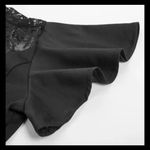 SCARLET DARKNESS Gothic Dress Lace Top Asymmetrical Hem medium NWT Black Photo 5