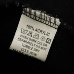 WINDHORSE | Black Raw Edge Chenille Soft Furry White Stitch Asymmetrical | S/M Size M Photo 6