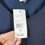 CAbi Top Women Size XS NWT Timeless Blue Blouse Pleated Shoulder Career Modest Photo 5