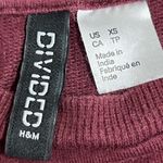 H&M  Divided Womens Color Block Maroon Blue White Sweatshirt -  Size XS - VGUC Photo 3