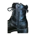 Harley Davidson Vintage  Leather Pebbled Hightop Boots size Photo 4