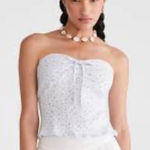 Aeropostale  White Floral Tube Top Photo 0