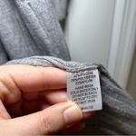 Two Sisters  Heather Gray Longline Cardigan distressed artsy cozy casual minimal Photo 5