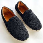 UGG  Ricci Trainers‎ Plush Slip-on Sneaker Size 8 Fuzzy Black Shoes Athletic Photo 1