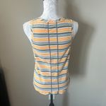 Title Nine  Vibe Tank Rugby Stripe Womens Gray Yellow Small Photo 3