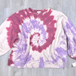 Style & Co Women's Plus Size Purple Crew Neck Tie Dye Cotton Blend Sweatshirt 2X Photo 0