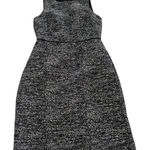 J.Crew Mercantile Dress Womens 4 Black White Gold Tweed Sleeveless Sheath Photo 0