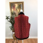 Chico's Chico’s Travelers Women’s Vest/Quilted 3 Strong Full Zipper Contrasting Trim Red Photo 3