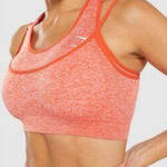 Gymshark  Women’s Size Medium Orange Marl Vital Boost Sports Bra Photo 0