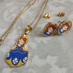 Disney Sofia the First Necklace Earrings Set Photo 0