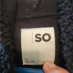 SO  fleece black heavy weight pullover size womens medium Photo 2