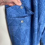 Soft Surroundings  Women's Size XL Cargo Jogger Pants‎ Blue Palm Print Photo 4