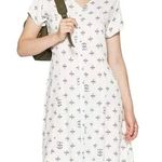Rock by Junkfood White Button Front Blondie Camp Funtime Print Dress Large Photo 2